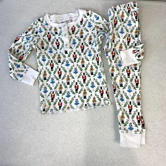 Roller Rabbit Nutcracker Cotton Long John Pajamas 2 - Picture 1 of 10